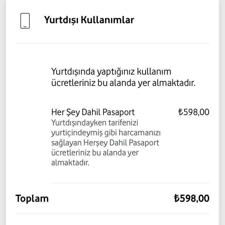 Vodafone Yurt Dışı Kullanım Ve Temsilciye Bağlanamama