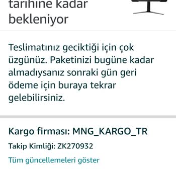 Amazon Ürünümü İptal Etti