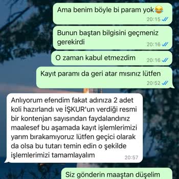Evde Paketleme İşlemi Şikayeti