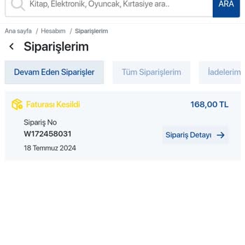D&R'den Sipariş Verdiğim Kitap Gönderilmedi Ve Para İadesi Yapılmadı