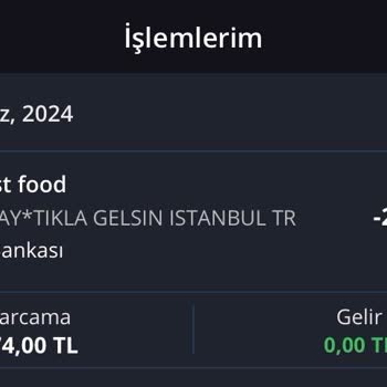 Tıkla Gelsin Uygulaması İptal Olan Siparişin Ücreti İade Edilmiyor