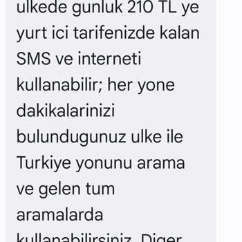 Turkcell Yurt Dışında Olmadığım Halde