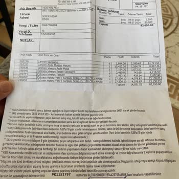 Konfor Mobilya Çetmen Mobilyadan Alınan Malzemeler Deki Sorunlar