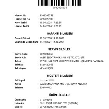 Vestel Servis Hiç Doğru İs Yapamıyorum.