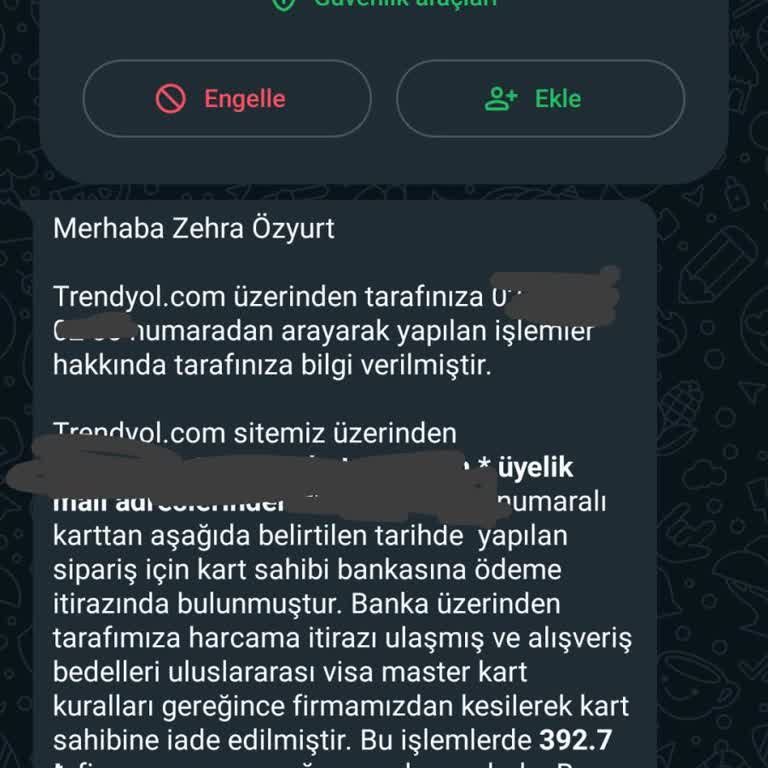 Trendyol Hakkım Olan Parayı Benden Geri İstiyor