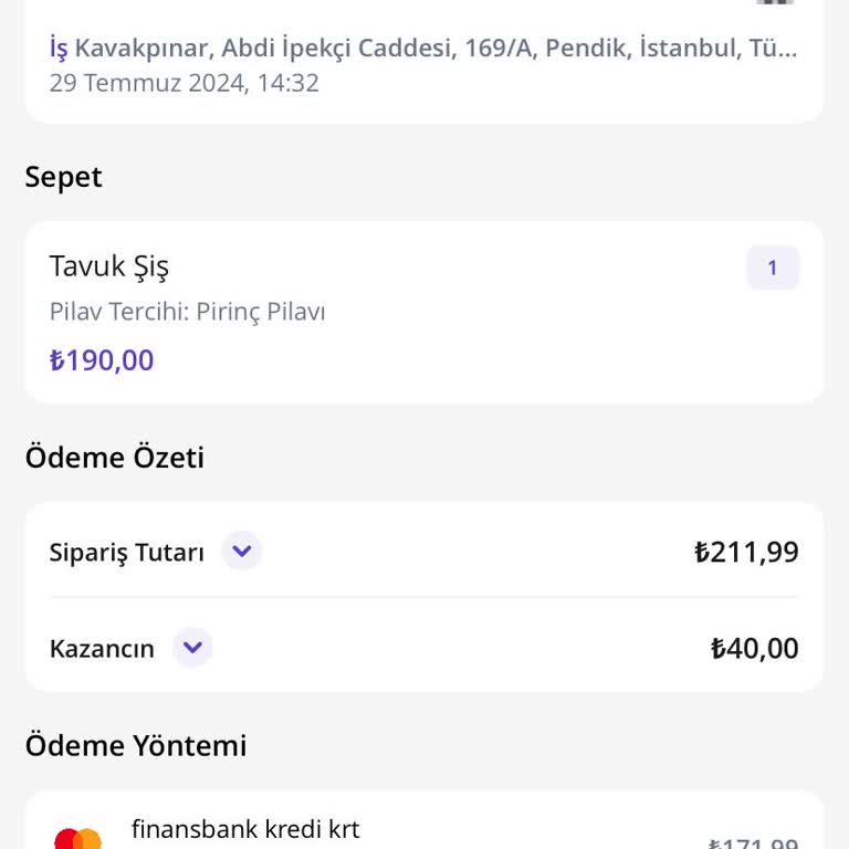 Getir Yemek Pişmanlıktır
