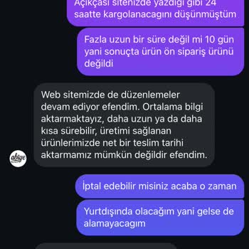 Abiyemerkezi.com Kargoya Bile Verilmeyen Ürüne Kargo Ücreti Kesilmesi