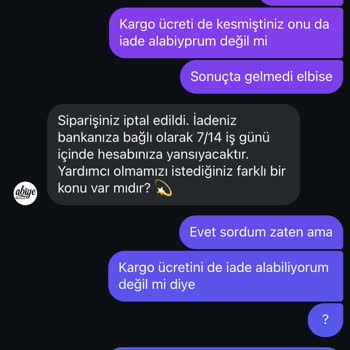 Abiyemerkezi.com Kargoya Bile Verilmeyen Ürüne Kargo Ücreti Kesilmesi