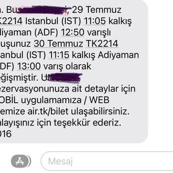 Türk Hava Yolları Transfer Yolcu Mağduriyeti