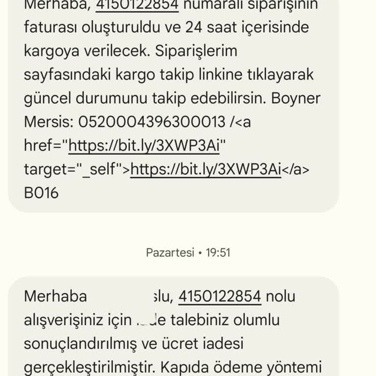 Boyner İnternet Mağazacılık Ücret İadesi Yapmıyor