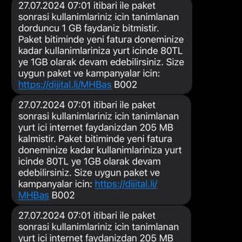 Turkcell Kullanmadığım İnterneti Faturama Yansıttı