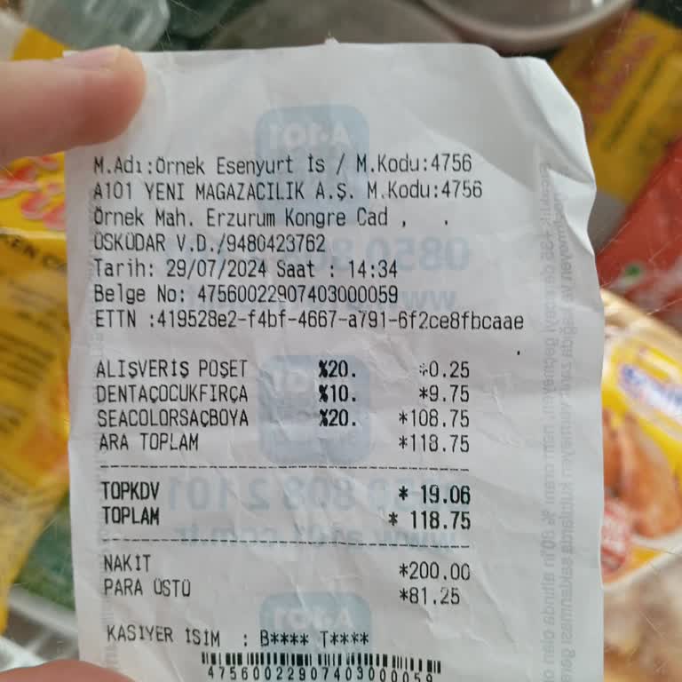 A101 Şikayet Örnek Mağazası Esenyurt