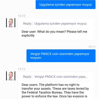 Pnscxcoin.com Para Çekme İşlemi Yapamıyorum Vergi İstiyor.