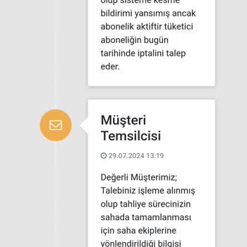 YEPAŞ Abonelik İptali Yapılmaması