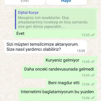 Dijital Kurye Digital Kuryenin Gelmemesi Mağduriyet Yaratması