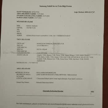 Samsung Cihazımda Vuruk Var Diye Garanti Dışı Bıraktılar