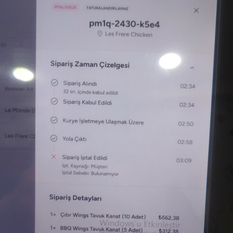 Yemek Sepeti Kuryelerinin Sorumsuz Tavırları