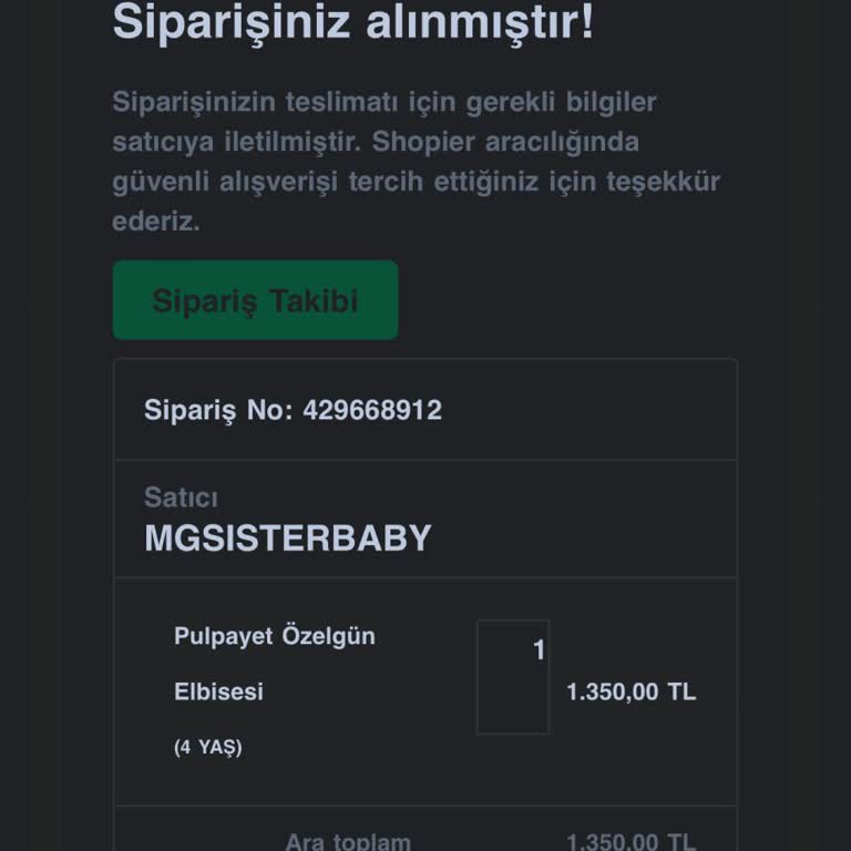 Shopier'den Günler Önce Aldığım Ütün Gönderilmedi!
