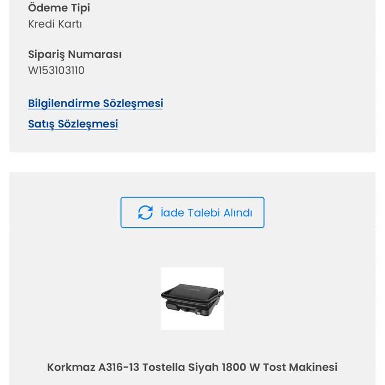 #D&R Storeden Alınan Hasarlı #Korkmaz Tost Makinesi Şikayeti