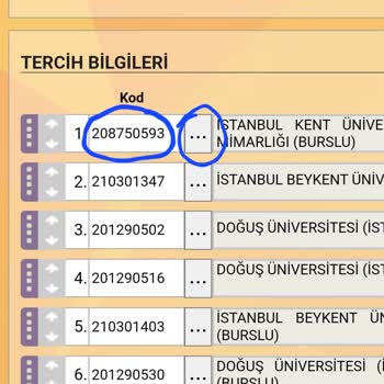 Ösym Kod Çalışmıyor/ İki Kod Bölümü Var