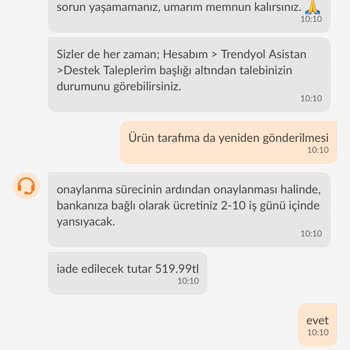 İadem Reddedildi Trendyol Destek Olmadı Ücret İadesi Yapılmadı