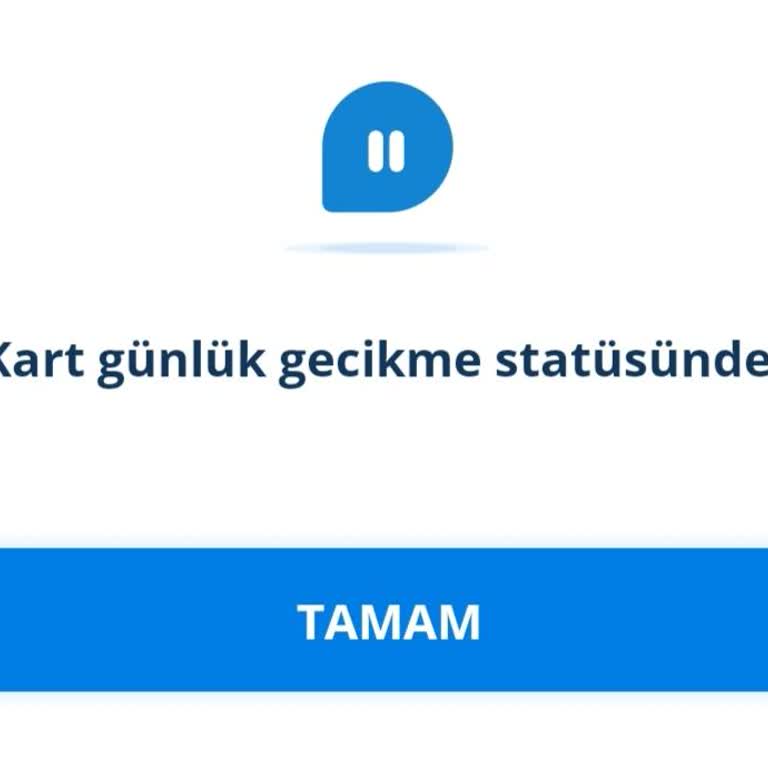 Denizbank Kredi Kartı Günlük Gecikme Statüsü