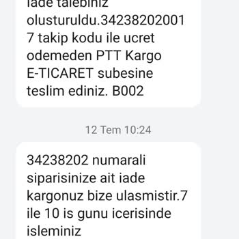 Sefamerve Ürün İade Parası