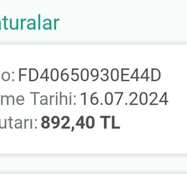 Vodafone Fazladan Fatura Gelmesi