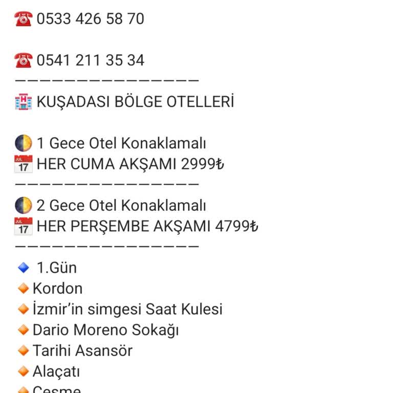 Tur Perisi Programda Gidilecek Yerlere Uymuyor