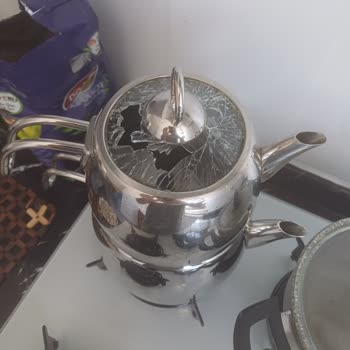 Emsan Soft Midi İndüksiyon Tabanlı Çaydanlık Takımı Cam Kapak Patladı