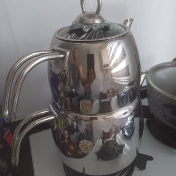 Emsan Soft Midi İndüksiyon Tabanlı Çaydanlık Takımı Cam Kapak Patladı