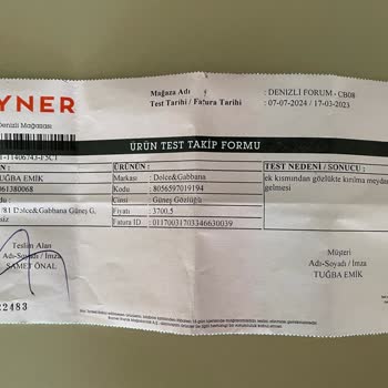 Sunglass Hut Gözlüğü Tamir Etmiyor