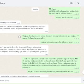 Decathlon Online Siparişimin Bilgi Verilmeden İptal Olması