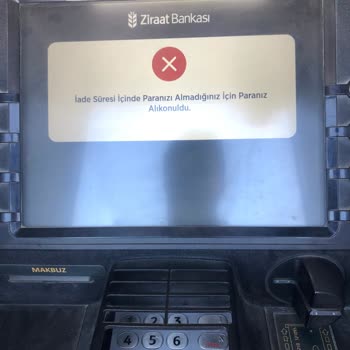 Ziraat Bankası Ziraat Hesabıma QR İle Para Yatırırken PTT ATM'sinden Parama El Koydu