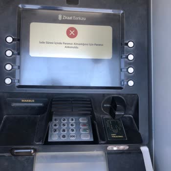 Ziraat Bankası Ziraat Hesabıma QR İle Para Yatırırken PTT ATM'sinden Parama El Koydu
