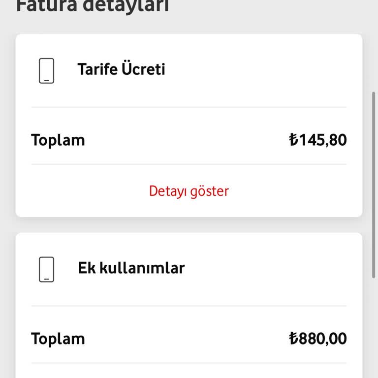 Vodafone Ek Paket İzni Almadan 80TLLİK Paket Yüklüyor