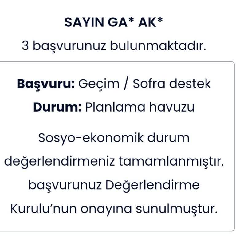 İBB - İstanbul Büyükşehir Belediyesi Yardim Başvurusu Bilgi Edinmek