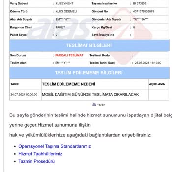 Aras Kargo Kargom Nerede Hangi Şubede