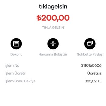 Tıkla Gelsin Para Çekti Ancak Sipariş Oluşmadı.