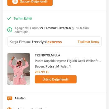 Trendyolmilla Açık Ürün Paketlemesi