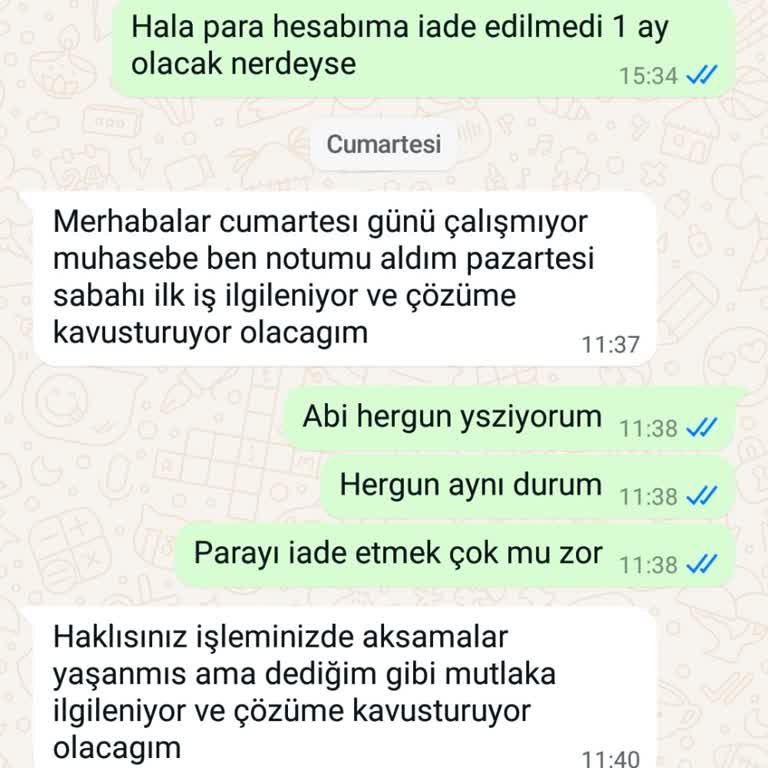 Sanal Yağ Market Ürün İadesi Oldu Para Hesabıma Geçmedi