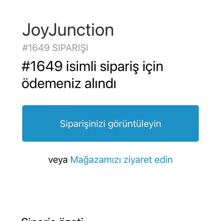 Joyjunction.com.tr Siparişimin İadesi Ve Trendyol Express Karmaşası