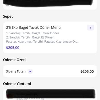 Getir Çiğ Tavuk Sandviç