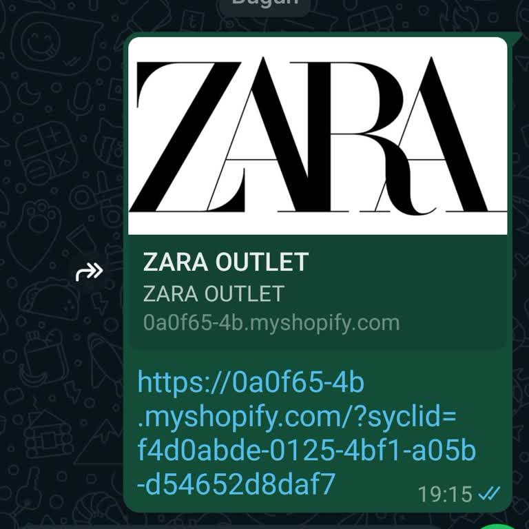 Zara Outlet Sahte Sayfası