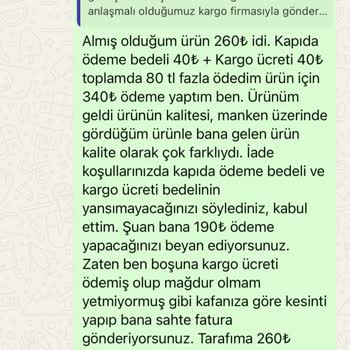 Miss Swans İade İşleminde Eksik Geri Ödeme Sorunu