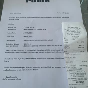 UrbanHub Puma Halısaha Ayakkabısı Garanti İadesi