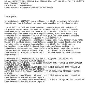 Türkiye Sigorta Sağlık Sigortası Mağduriyeti