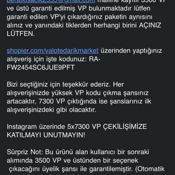 Shopier Valorant Puan Alımında Yaşanan Sorunlar Ve Yanıltıcı Bilgilendirme