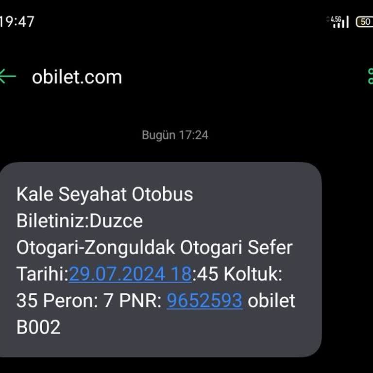 Kale Seyahat Rötarlı Durumu Telafi