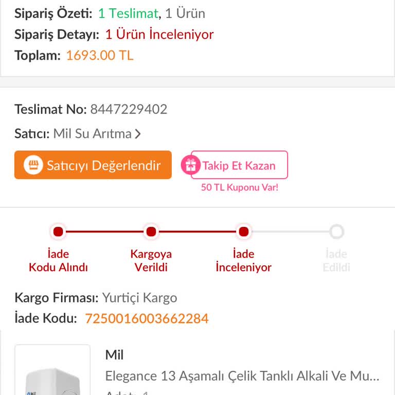 Mil Su Arıtma Cihazı Çözülemeyen Arıtma Problemi.